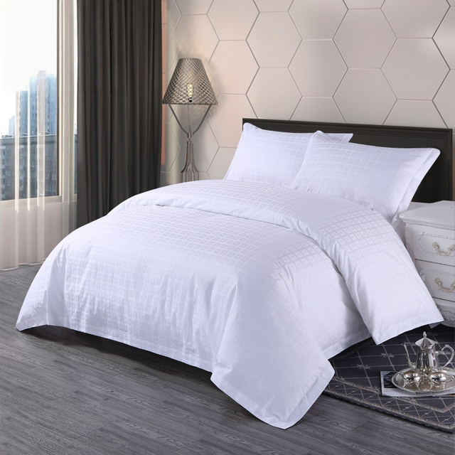  Jacquard Geometry Hotel Linen 300TC Bettw&auml;sche-Sets 